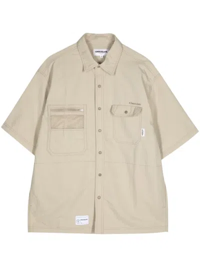 Chocoolate Logo-embroidered Shirt In 中性色