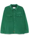 Chocoolate Logo-embroidered Shirt Jacket In Green