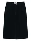 Chocoolate Logo-embroidered Skirt In Black