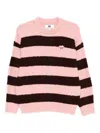 Chocoolate Logo-embroidered Striped Jumper In Pink