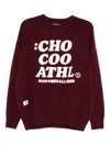Chocoolate Logo-embroidered Sweatshirt In Red