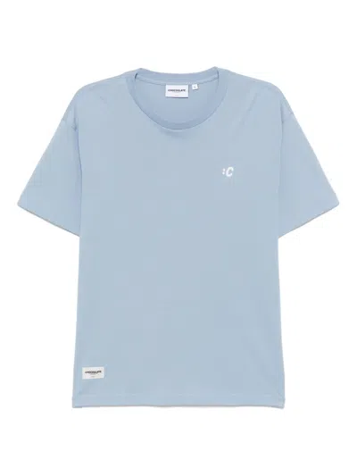 Chocoolate Logo-embroidered T-shirt In Blue