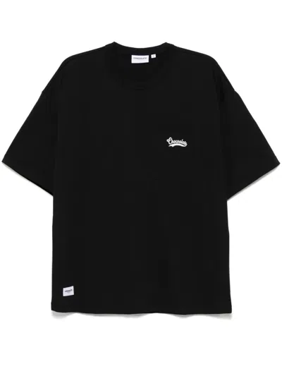 Chocoolate Logo-embroidered T-shirt In Black