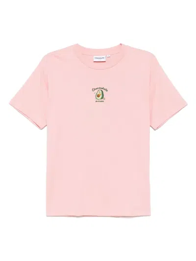 Chocoolate Logo-embroidered T-shirt In Pink