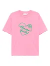 Chocoolate Logo-embroidered T-shirt In Pink