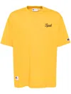 Chocoolate Logo-embroidered T-shirt In Yellow