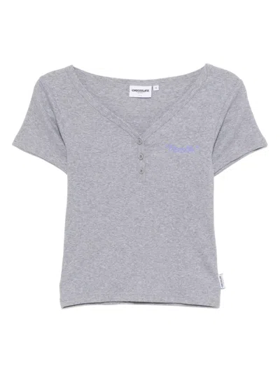 Chocoolate Logo-embroidered Top