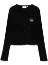 Chocoolate Logo-embroidered Top In Black