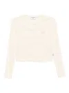 Chocoolate Logo-embroidered Top In Neutral