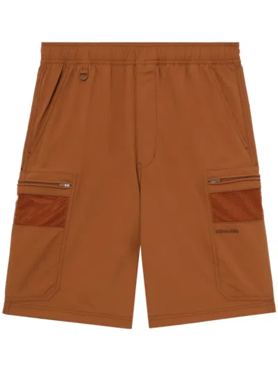Chocoolate Logo-embroidered Track Shorts In Brown