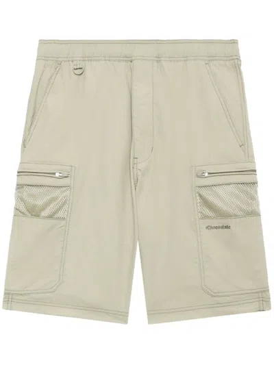 Chocoolate Logo-embroidered Track Shorts In Neutrals