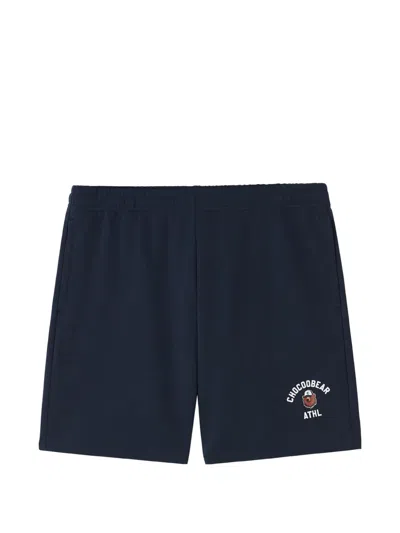 Chocoolate Logo Graphic Shorts In Blue