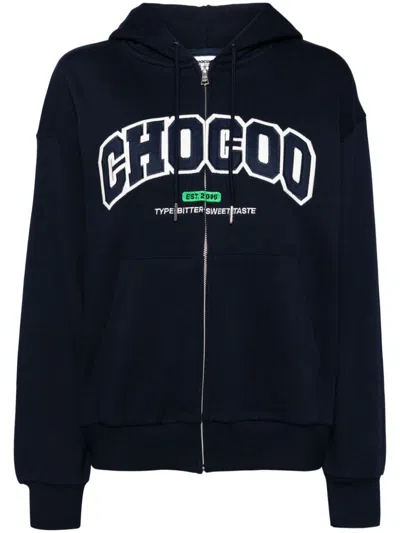 Chocoolate Logo Hoodie In Blue