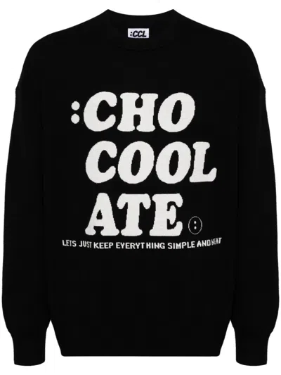 Chocoolate Logo Jumper In Black