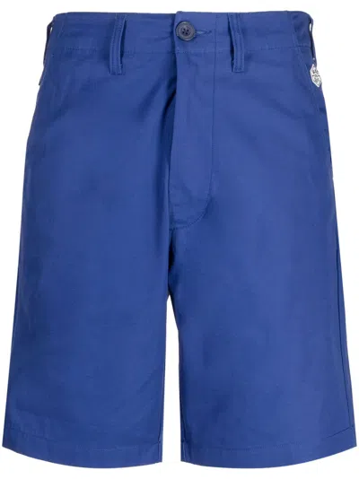 Chocoolate Logo-patch Bermuda Shorts In Blue