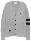 Chocoolate Logo-patch Cardigan In Grey