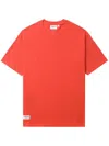 Chocoolate Logo-patch Cotton T-shirt In Rot
