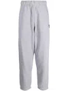 Chocoolate Logo-patch Cotton Track Trousers In Grey