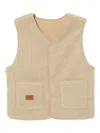 Chocoolate Weste Mit Logo-patch In Brown