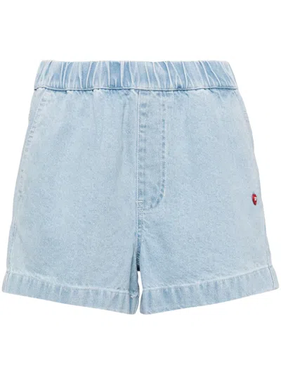 Chocoolate Shorts Mit Hohem Bund Und Logo-patch In Blau