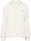 Chocoolate Logo Patch Hooded Jacket In Neutrals