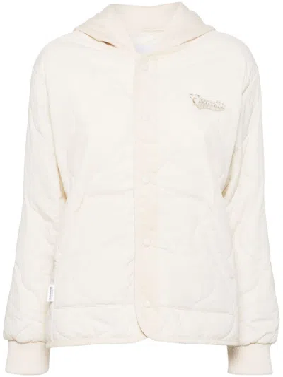 Chocoolate Logo Patch Hooded Jacket In Neutrals