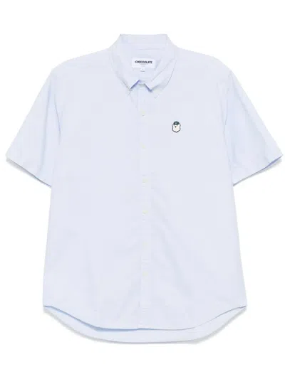 Chocoolate Logo-patch Shirt In 蓝色