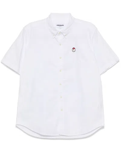 Chocoolate Logo-patch Shirt In 白色