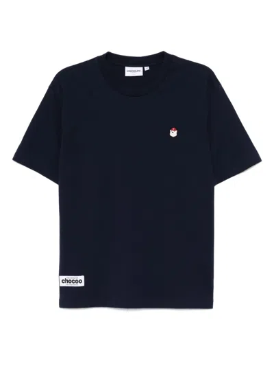 Chocoolate Logo-patch T-shirt In Blue