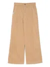 Chocoolate Logo-patch Trousers In Brown
