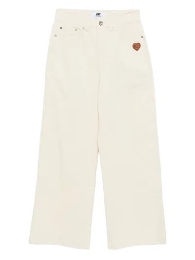 Chocoolate Logo Patch Trousers In Neutral