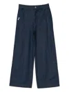 Chocoolate Logo-patch Wide-leg Jeans In Blue