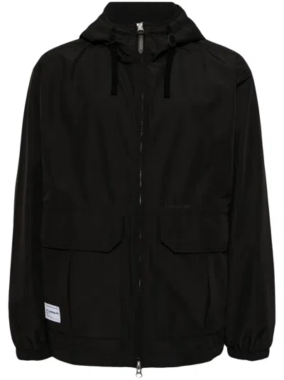 Chocoolate Logo-patch Zip-up Hooded Jacket In Braun