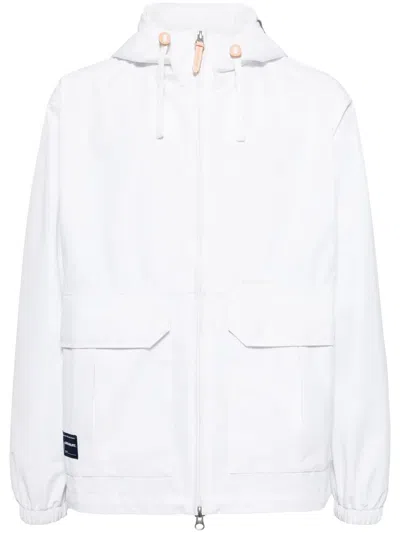 Chocoolate Logo-patch Zip-up Hooded Jacket In Weiss