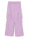 Chocoolate Logo-patched Cargo Pants In Purple