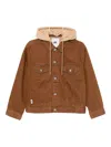 Chocoolate Logo-patched Denim Jacket In Brown