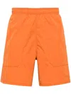 Chocoolate Logo-print Bermuda Shorts In Orange