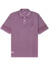 Chocoolate Logo-print Cotton Polo Shirt In Purple