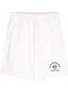 Chocoolate Logo-print Cotton Shorts In White