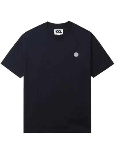 Chocoolate Logo-print Cotton T-shirt In Blau