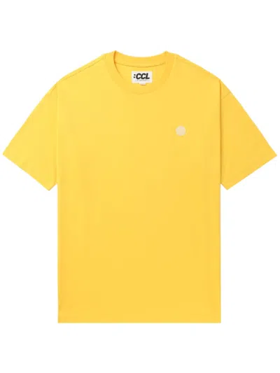 Chocoolate Logo-print Cotton T-shirt In Gelb