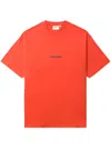 Chocoolate Logo-print Cotton T-shirt In Rot