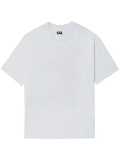 Chocoolate Logo-print Cotton T-shirt In Weiss