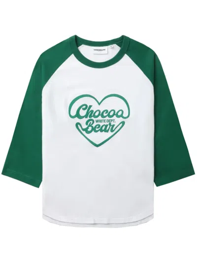 Chocoolate Logo-print Cotton T-shirt In White