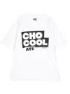 Chocoolate Logo-print Cotton T-shirt In White