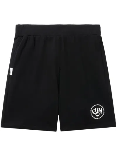 Chocoolate Logo-print Cotton Track Pants In Black
