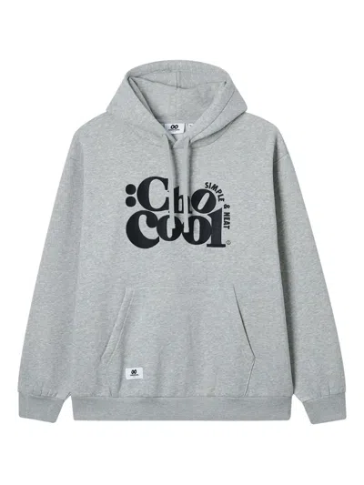 Chocoolate Logo-print Hoodie In Gray