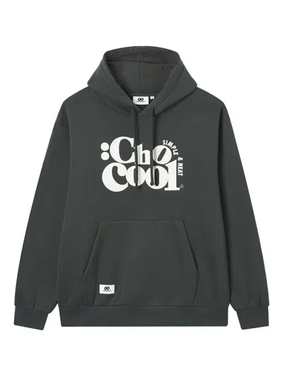 Chocoolate Logo-print Hoodie In Gray