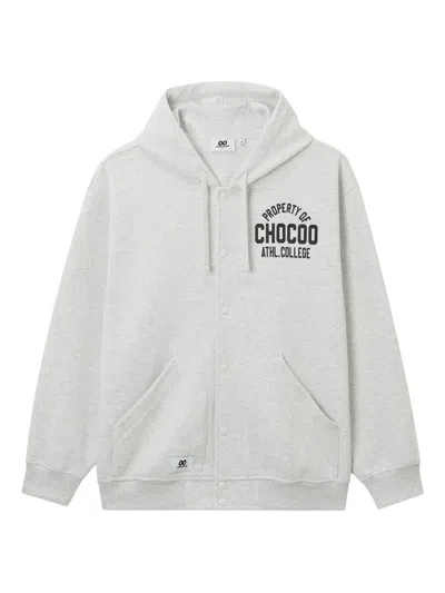 Chocoolate Logo-print Hoodie In Gray