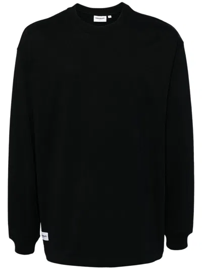 Chocoolate Logo Print Long-sleeved T-shirt In Black